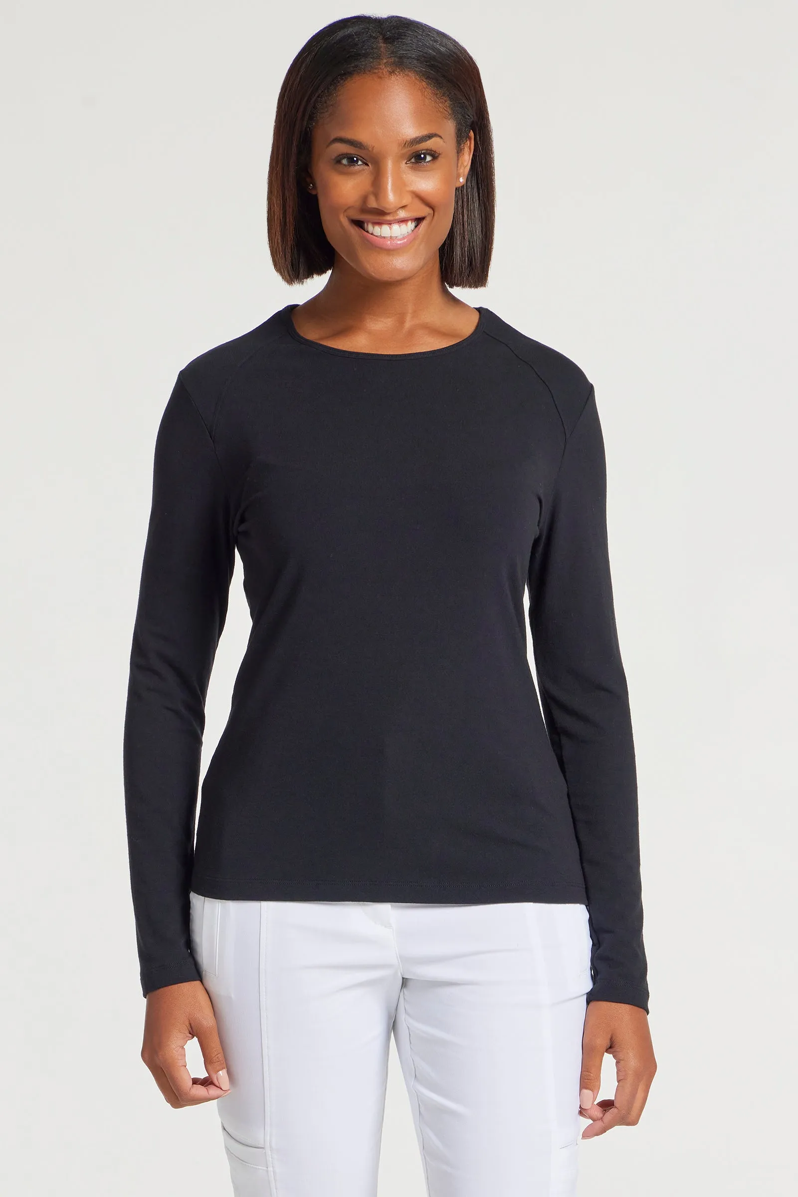 Tony Pima Cotton Long-Sleeve Top