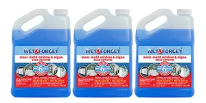 Wet and Forget Outdoor Cleaner, 1 Gallon Concentrate Makes 6 Gallons - 3 Pack