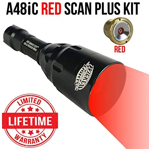 Wicked Lights A48iC Scan Plus Kit with RED LED for Predator & Hog Night Hunting