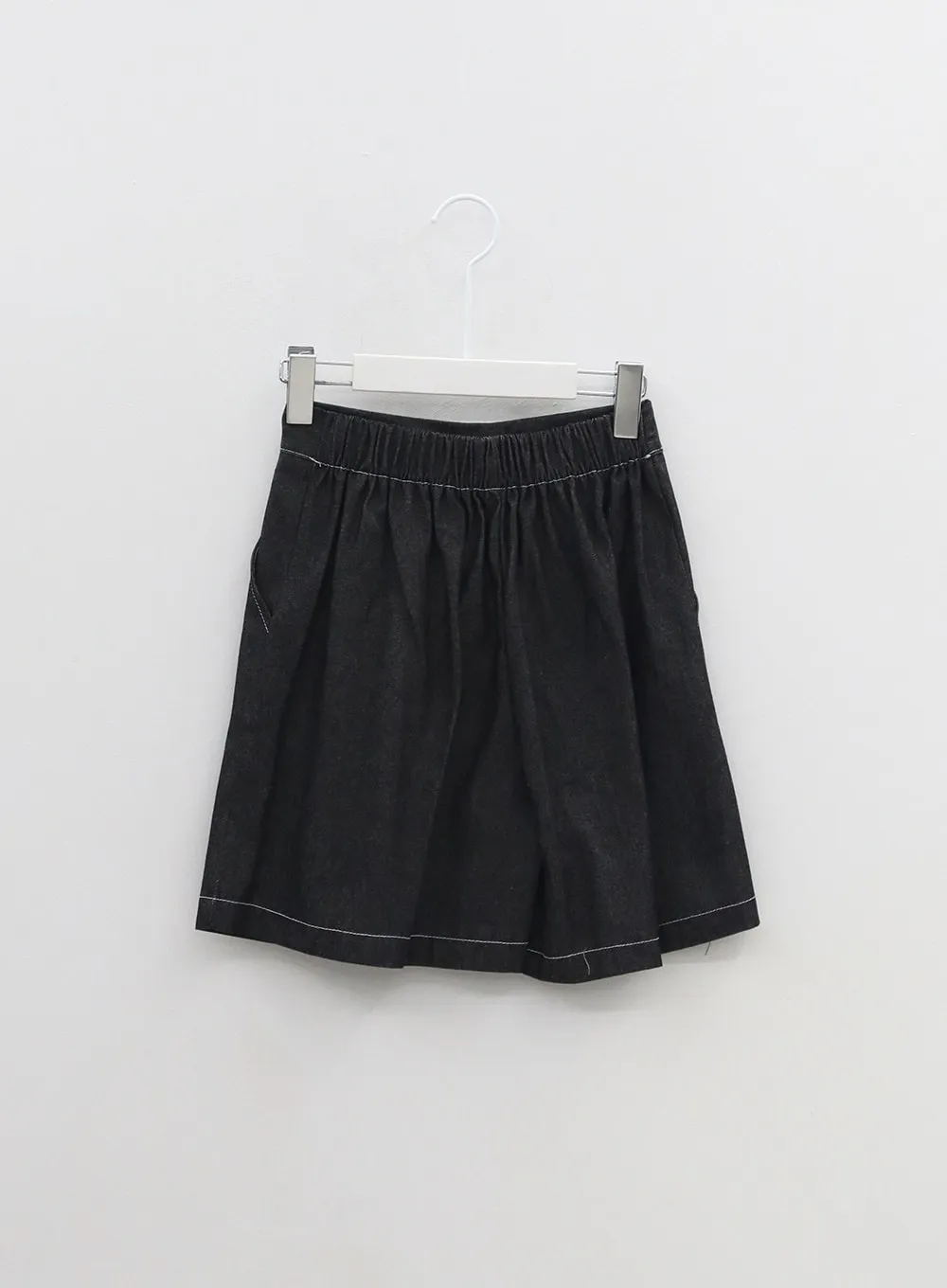 Wide Leg Denim Shorts OM317