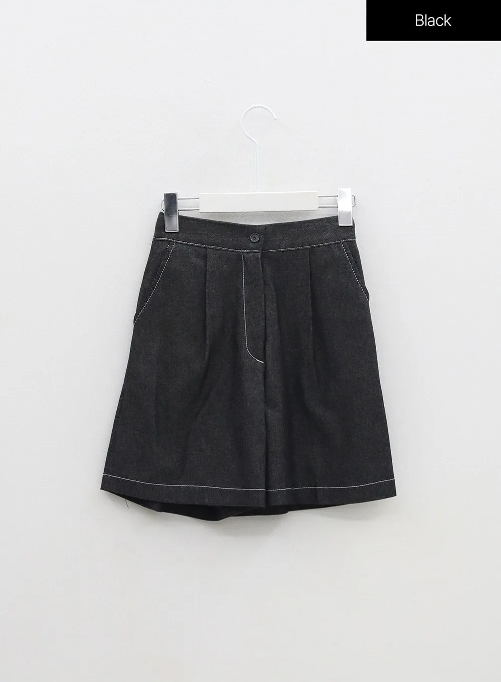 Wide Leg Denim Shorts OM317