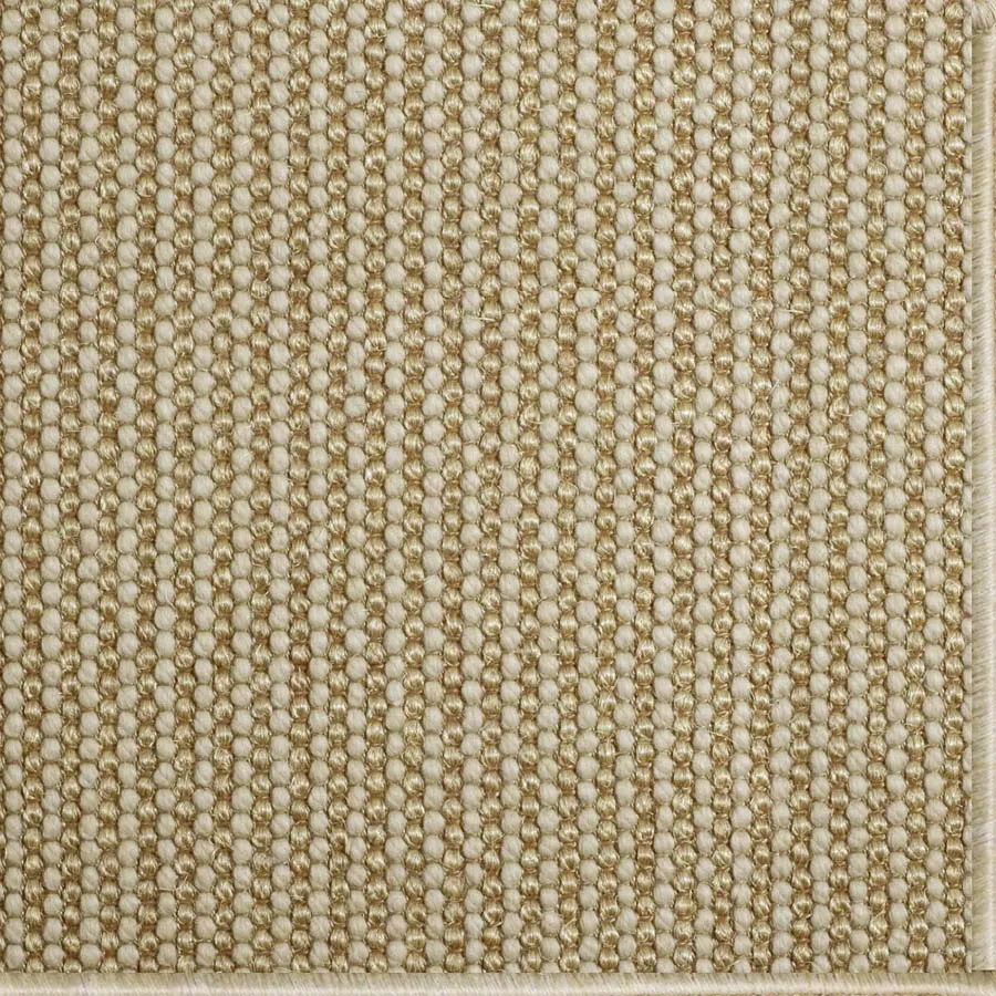 Wool Beads and Sisal Rug Gold