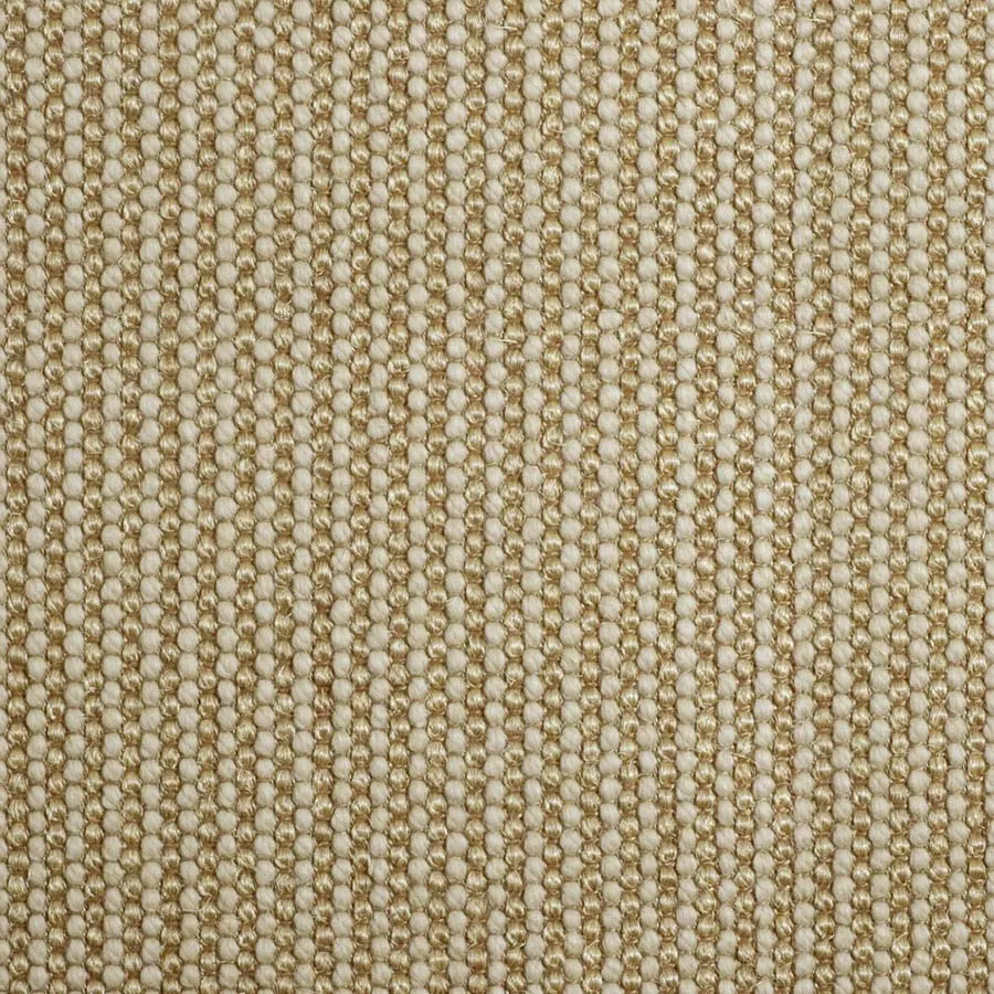 Wool Beads and Sisal Rug Gold